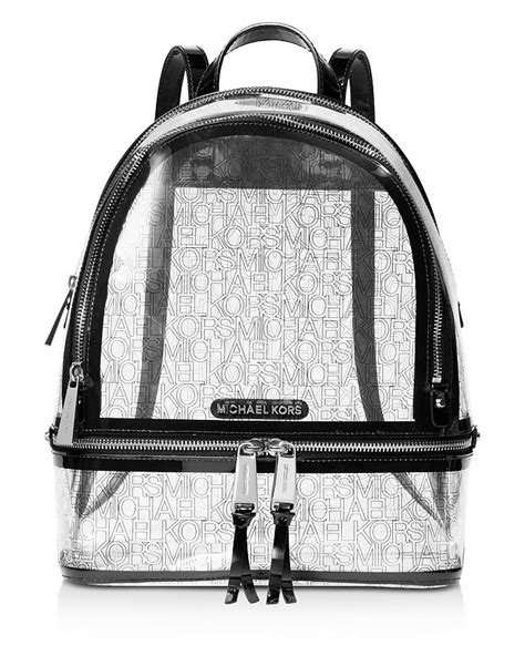 michael kors rhea backpack|michael kors clear backpack.